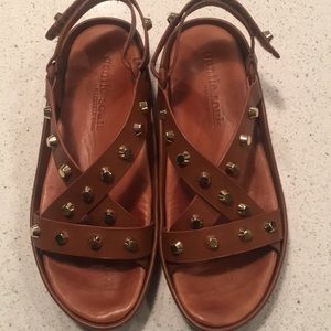 Kenneth Cole Gentle Souls Gold Stud Sandals
